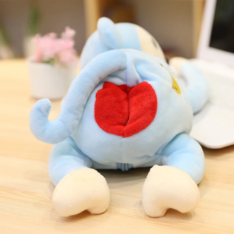 Juguete de mono con culo rojo, soporte para caja de pañuelos de