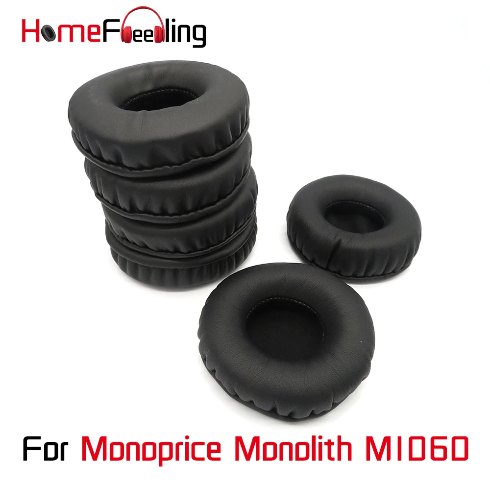 homefeeling Ear Pads for Monoprice Monolith M1060 Headphones Thicken Velour Ear Cushions Sheepskin Leather Earpads Replacement