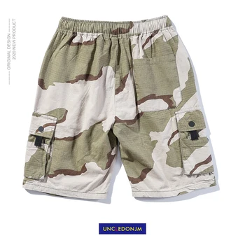 

UNCLEDONJM Cargo Shorts Men Hip Hop Summer Streetwear Camouflage 2020 New Fashion Knee Length Short Joggers MIX-B028