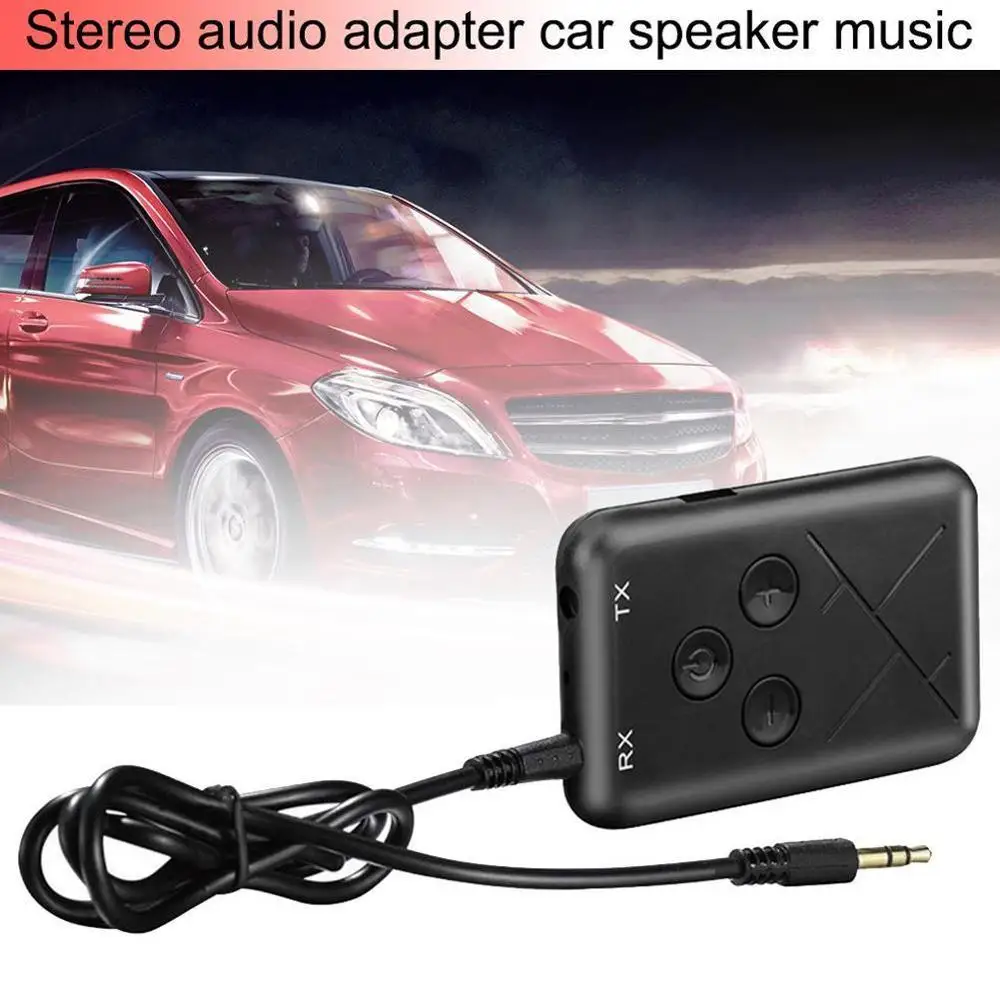 Автомобильный 2 в 1 Bluetooth беспроводной передатчик приемник адаптер стерео аудио музыкальный адаптер 3,5 мм аудио кабель для автомобильного динамика