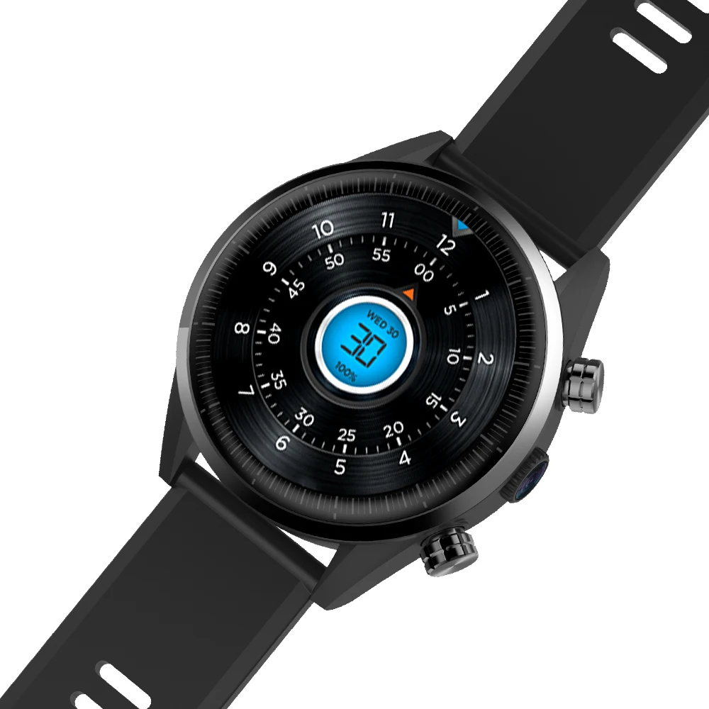 Смарт-часы с Bluetooth, ОС Android 7,1, KC05, поддержка gps, 4G, SIM, частота сердечных сокращений, водонепроницаемые, шагомер, ips, lcd, круглый экран, умные часы