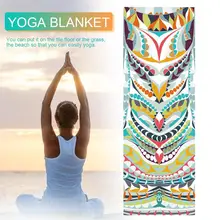 Быстросохнущий переносной Мат для йоги полотенце фитнес одеяло мягкий двухсторонний Нескользящий Впитывающий пот микрофибра коврик для пилатеса