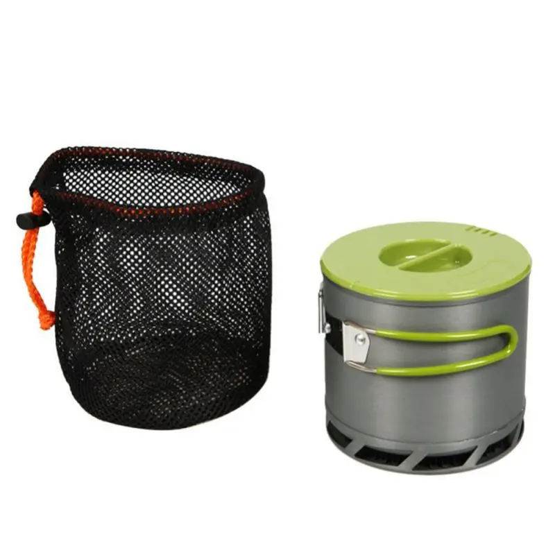 New Lightweight Cookware Cooking Pan Heat-collecting Ring Pan For 1-2 Person Outdoor Activities Picnic Camping Cookware Set
