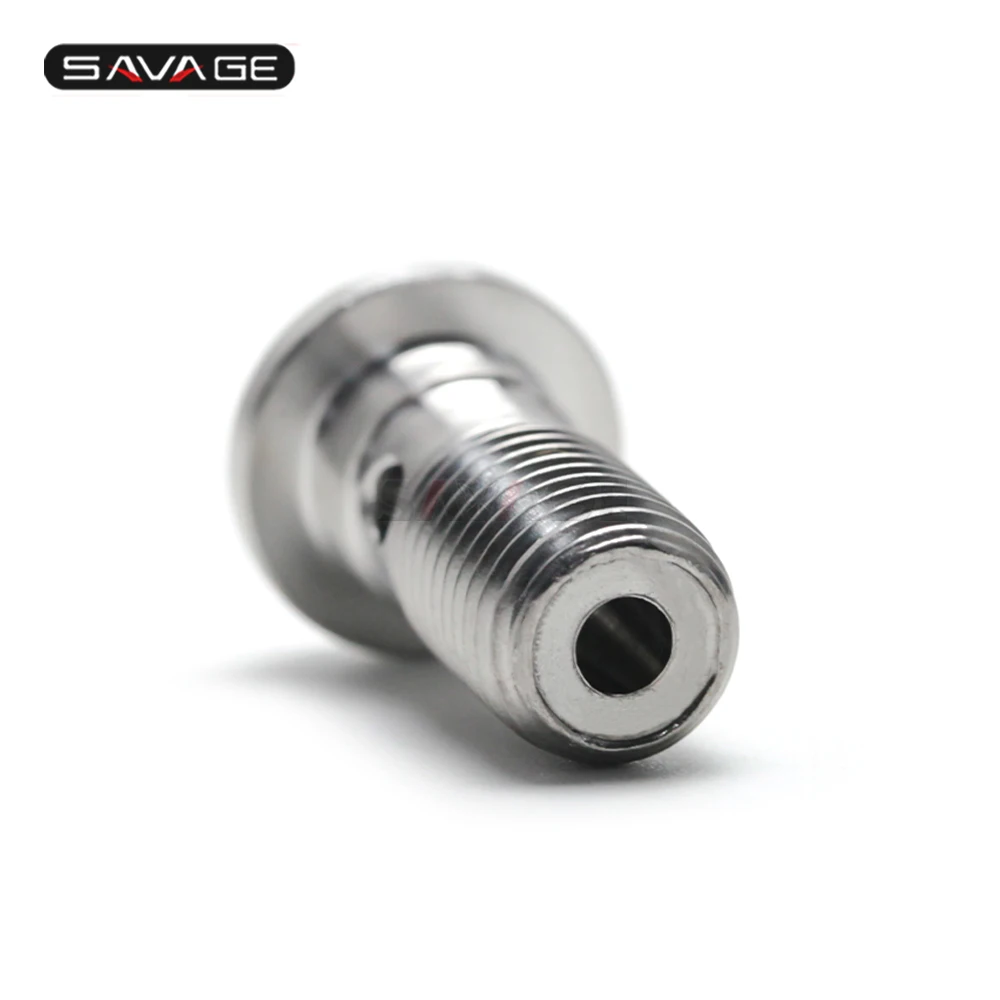 S  Motorcycle Universal stainless Banjo Bolt  FrontRear Brake Master Cylinder Screw M10X1.25 (4)