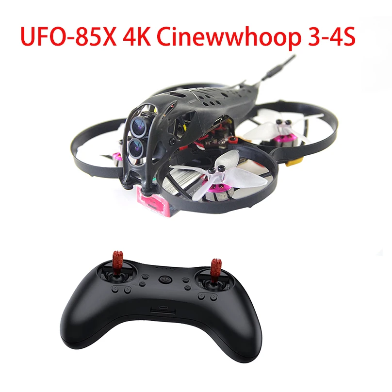 JMT UFO-85X 85 мм 4K Cinewhoop 3-4S FPV гоночный Дрон RTF с Супра F4 Контроллер полета 1204 5000кв мотор T8S пульт дистанционного управления