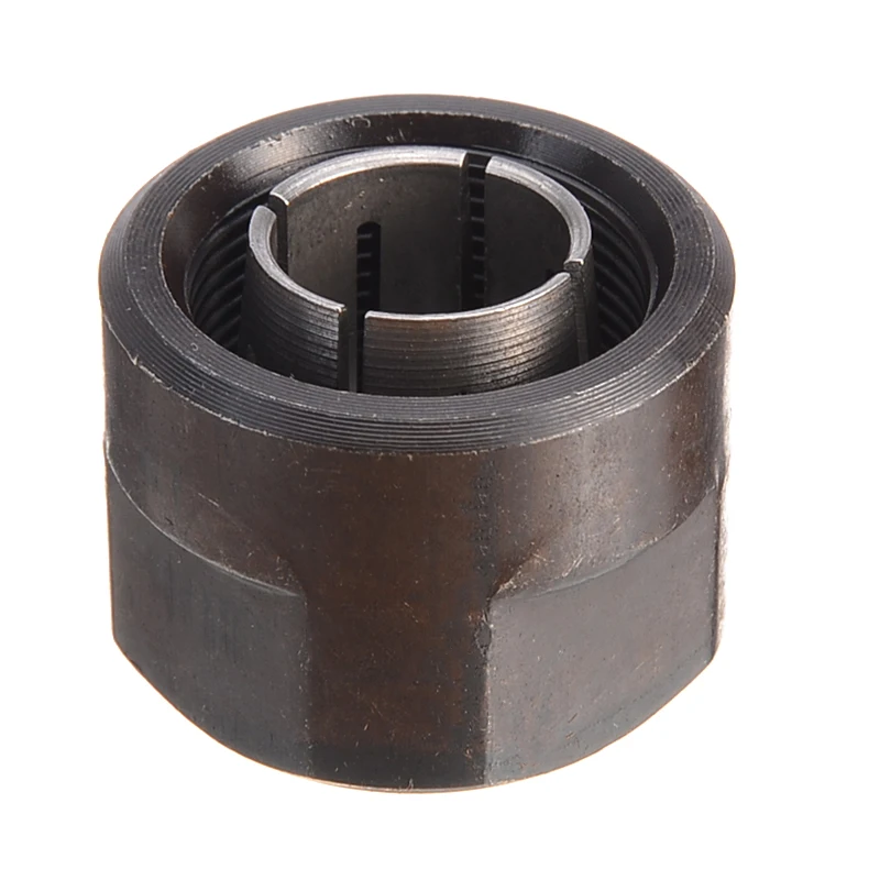 

1pc Black Metal Collet Nut Plunge Router Parts 12.7mm Center Hole Diameter 22.5x27mm For Makita 3612