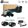 388VF 125mm Cordless Electric Angle Grinder Cutting Machine Power Tool 15000Mah Lithium-Ion Battery 4 Speed DIY Cutting Machine 1