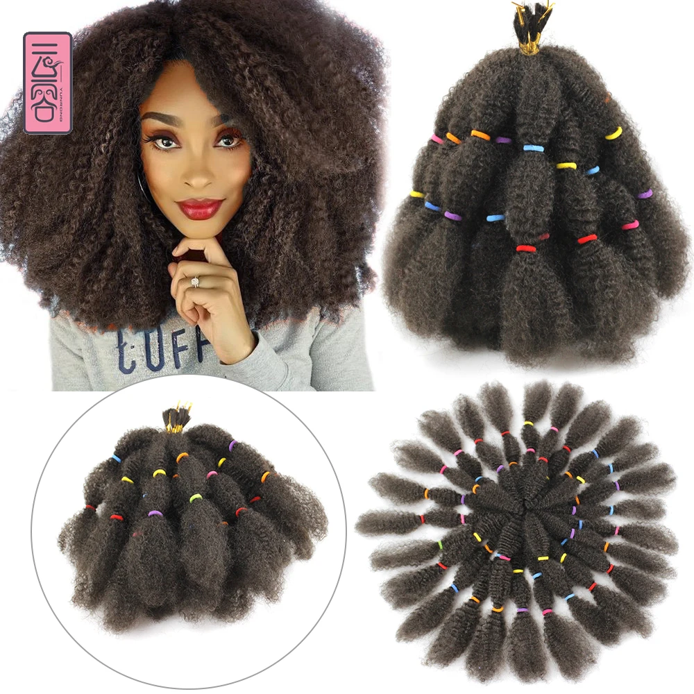 Yunrong Marly Braid Hairs 12Inches Afro Kinky Bulk Crochet Braiding 20Strands Synthetic Twist Hair For Black Woman Braiding Hair 30pcs white black kraft paper jewelry gift box package holder storage for earring necklace accessories wedding wholesale bulk