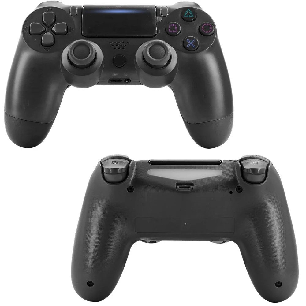 Беспроводной/проводной геймпад для PS4 контроллер Bluetooth контроллер для PS4 Геймпад подходит для PS3 для Dualshock 4 Вибрационный джойстик - Цвет: Wireless black