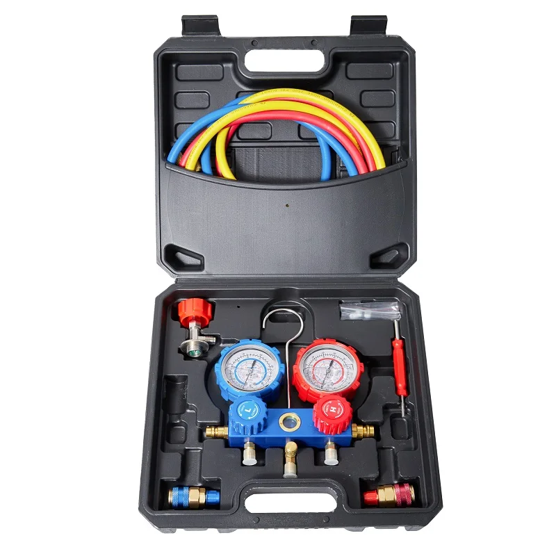 Howhi Hvac R410A R12 Set Manometro Collettore Con Kit Tubo Kit Manometro Diagnostico Ac