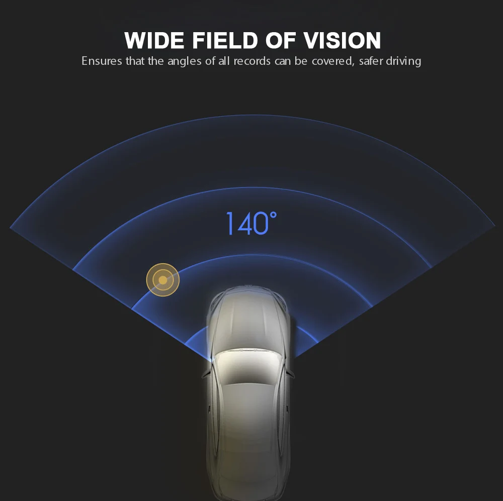 Xiaomi 70mai английская версия вождения автомобиля рекордер Смарт DVR 5 дюймов ips экран Превосходное ночное видение D04