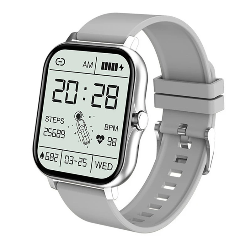 2022 New Men Smart Watch Women 1.69" Full Touch Bluetooth Call Fitness Tracker Heart Rate Monitor Blood Pressure Smart Bracelet 