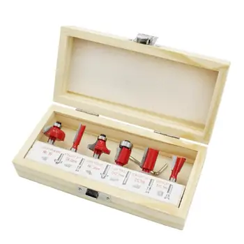 

6pcs Woodworking Milling Cutters Carbide Router Bit Engraving Cutting Tools