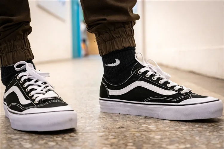 VANS STYLE 36 SF/Мужская и женская обувь; оригинальная Классическая парусиновая обувь в стиле ретро; белая повседневная обувь для катания на коньках; коллекция года; VNOA3MVLQC5