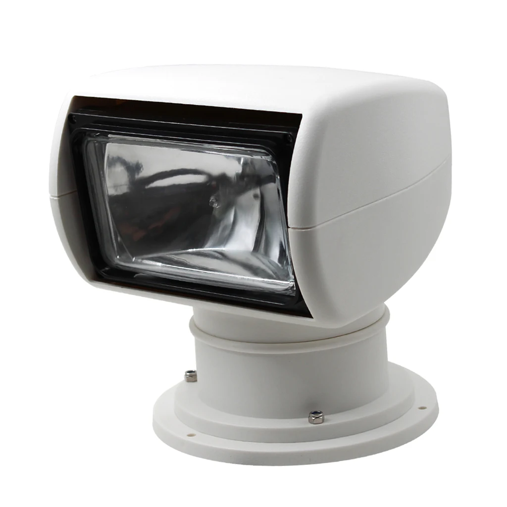 Boat Spotlights, 100W Marine Yacht Remote Control Halogen Searchlight Spotlight Bulb 2500LM 12V, White