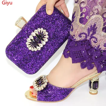 

doershow best selling shoe and bag set for party Italian shoe with matching bag new design lady matching shoe and bag!SLO1-42
