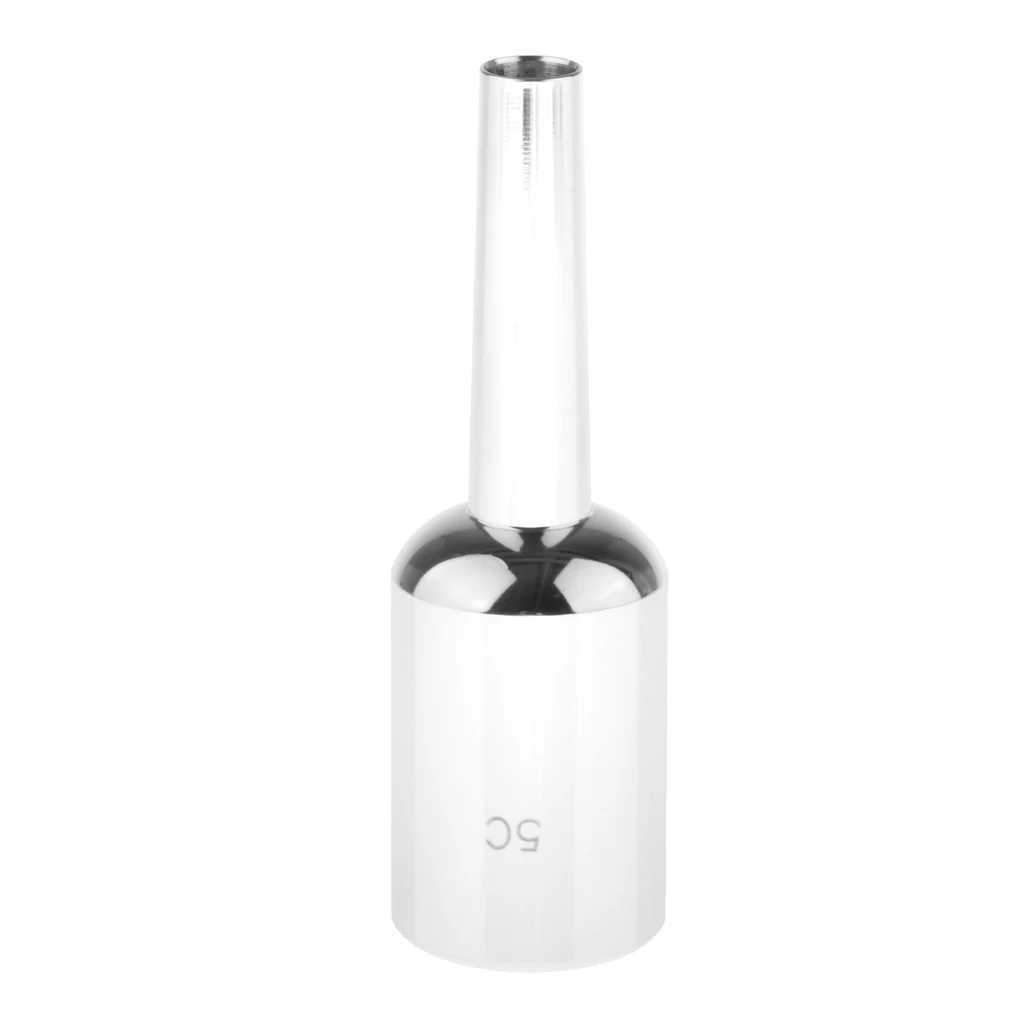 Trumpet Mouthpiece 3C/5C Replacement Musical Instruments Accessories, Silver/Gold Plate - Цвет: Silver 5C