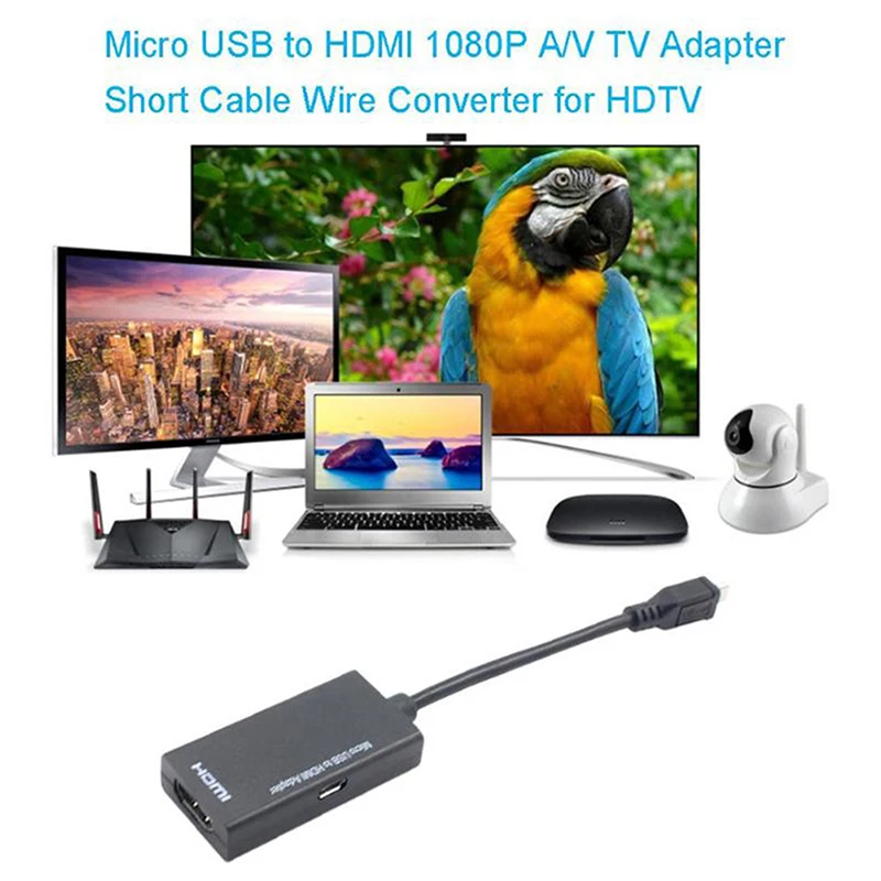 Micro USB к HDMI 1080P HD аудио видео кабель для HD ТВ конвертеры адаптеры для ТВ ПК ноутбук телефон планшет