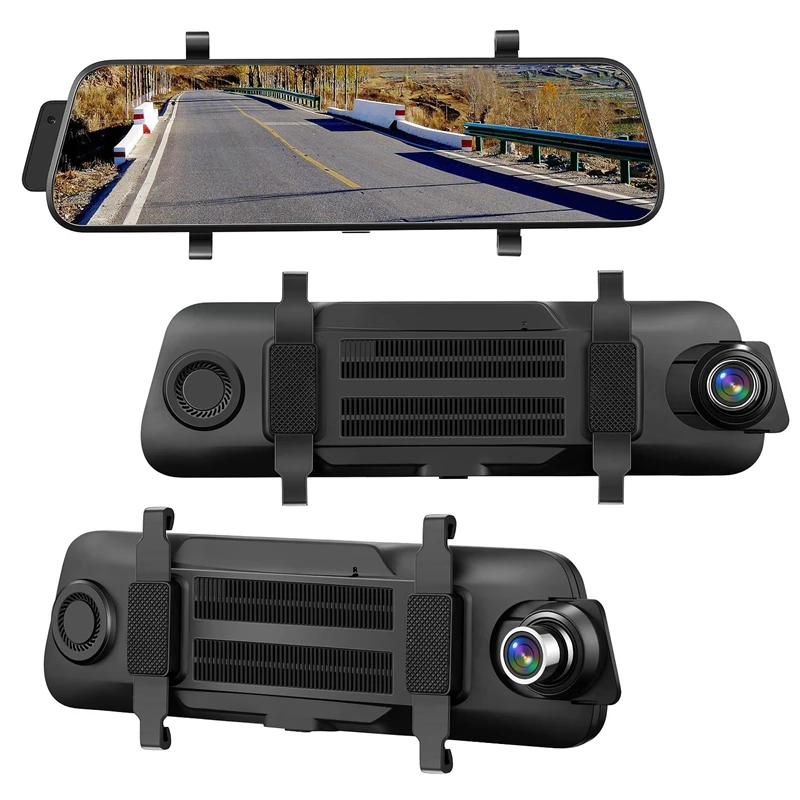 Z16 9,66 дюймовый потоковый медиа Fhd 1080P двойной объектив Автомобильный видеорегистратор зеркало заднего вида видеорегистратор парковки монитор Спринт камера