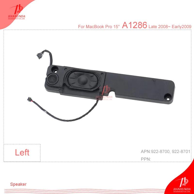 

Hanxunda A1286 replacement Speaker for MacBook Pro 15" A1286 speaker new original full speaker repair replacement