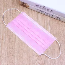 10 шт./компл. 10 шт./компл. однотонные носки подходящие для детей обоих полов, одноразовые пыле тонкий половина уход за кожей лица маска для лица 3 слоя нетканый Хирургический медицинский ушной 4