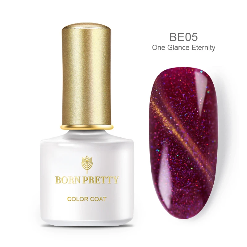 BE05 BORN PRETTY эффект кошачьих глаз Гель-лак для ногтей замочить от полупостоянного УФ светодиодный 5D Магнитный Гель-лак 6 мл 50 цветов DIY маникюр - Цвет: BE05