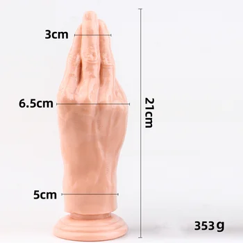 21*5cm Large Penis Fist Anal Plug Huge Dildo Butt Plug Silicone G Spot Masturbate Sex Toys For Women Suction Big Anus Stuffed 6