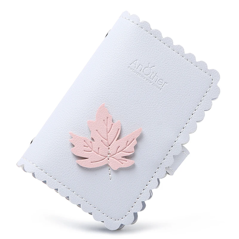 New Fashion and Simplicity Leaves 24 Slots Business Card Case Passport Cover Credit ID Bank Card Holder Wallet For Women - Цвет: blue