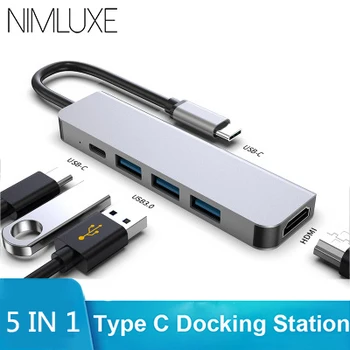 

PD USB C Hub To HDMI Adapter 4K Thunderbolt 3 Type-C Hub with Powerdelivery PD charging Port for Macbook Pro Air 2018/2019