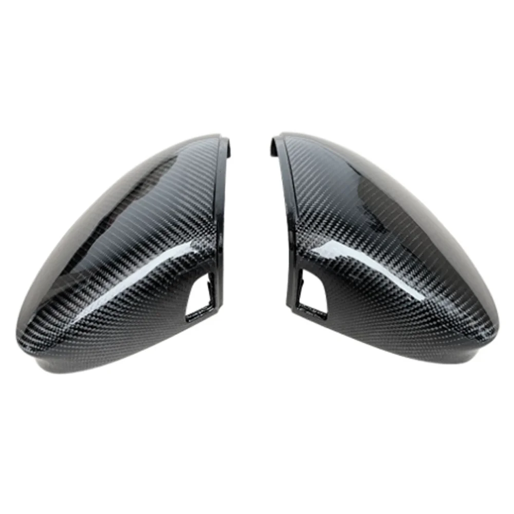 Tapas de espejo retrovisor, cubiertas negras brillantes para VW Golf 8 MK8 2020 2021 2022