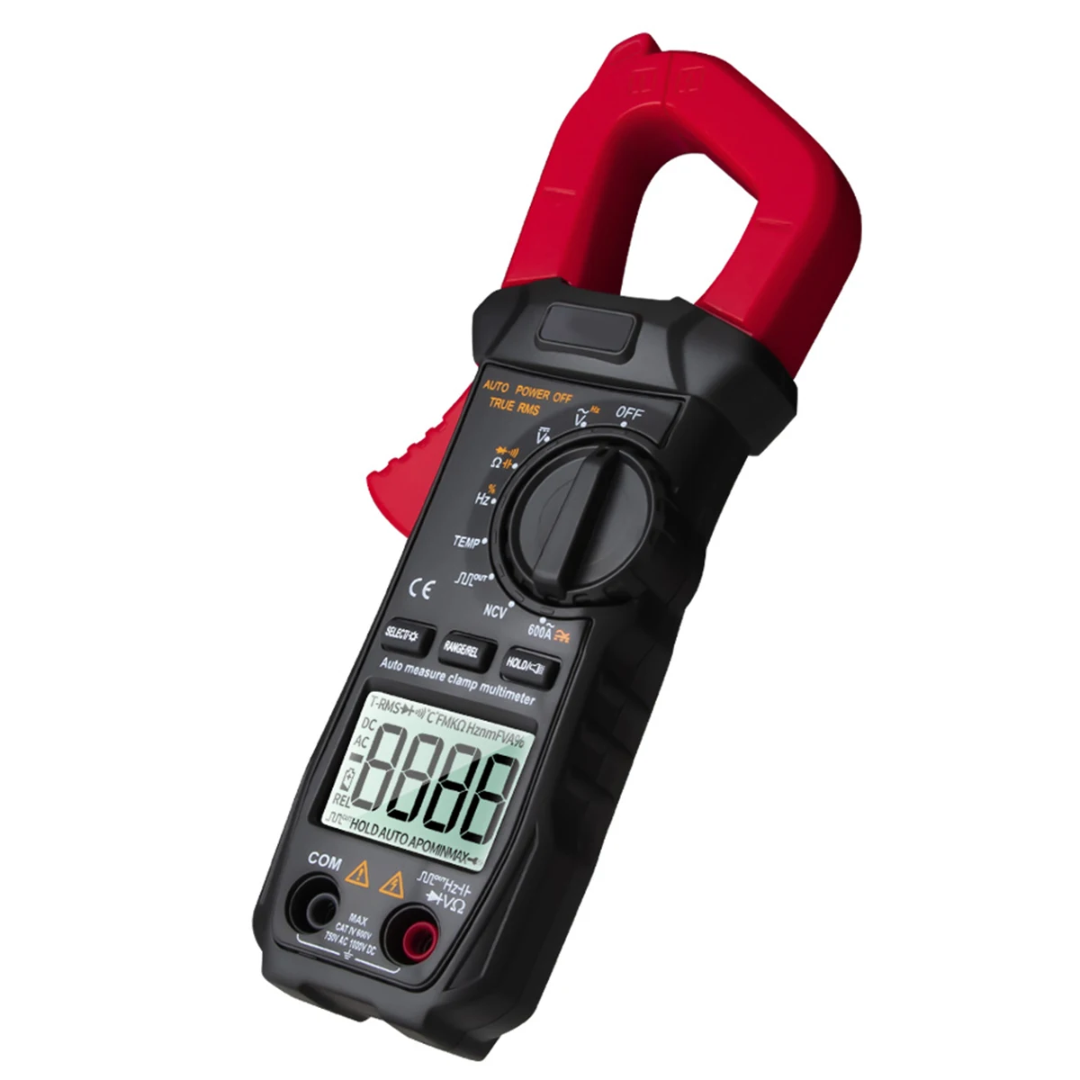 Red ST209 Цифровой мультиметр клещи 6000 отсчетов Автоматический диапазон True RMS DC/AC Ток клещи Тестер Вольтметр зажим мультиметр - Цвет: Red