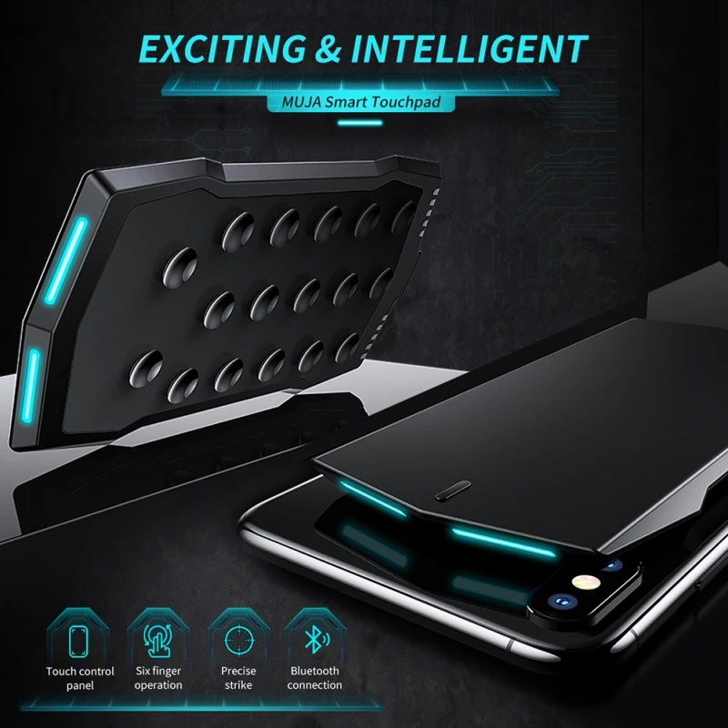  For Mobile Game PUBG Bluetooth Phone Connection Smartphone Gamepad with Touch Backplane Future Scie