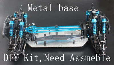 HSP 1/10 RC большой ножной грузовик 94111PRO комплект версия бесщеточный Профессиональный внедорожный гусеничный Электрический рама шасси грузовика база - Цвет: Metal base