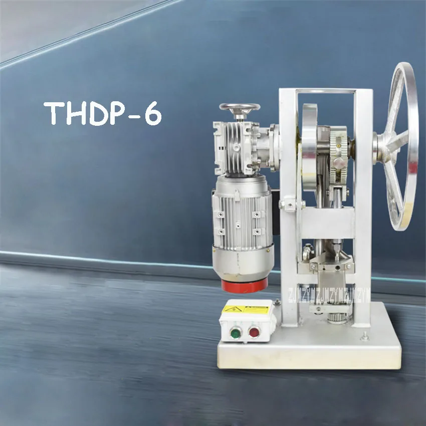 THDP-6 Электрический таблеточный пресс, коммерческий бытовой одноразовый таблеточный пресс для таблеток, таблеточная машина для пудры, 110 В/220 В, кВт, 6 т