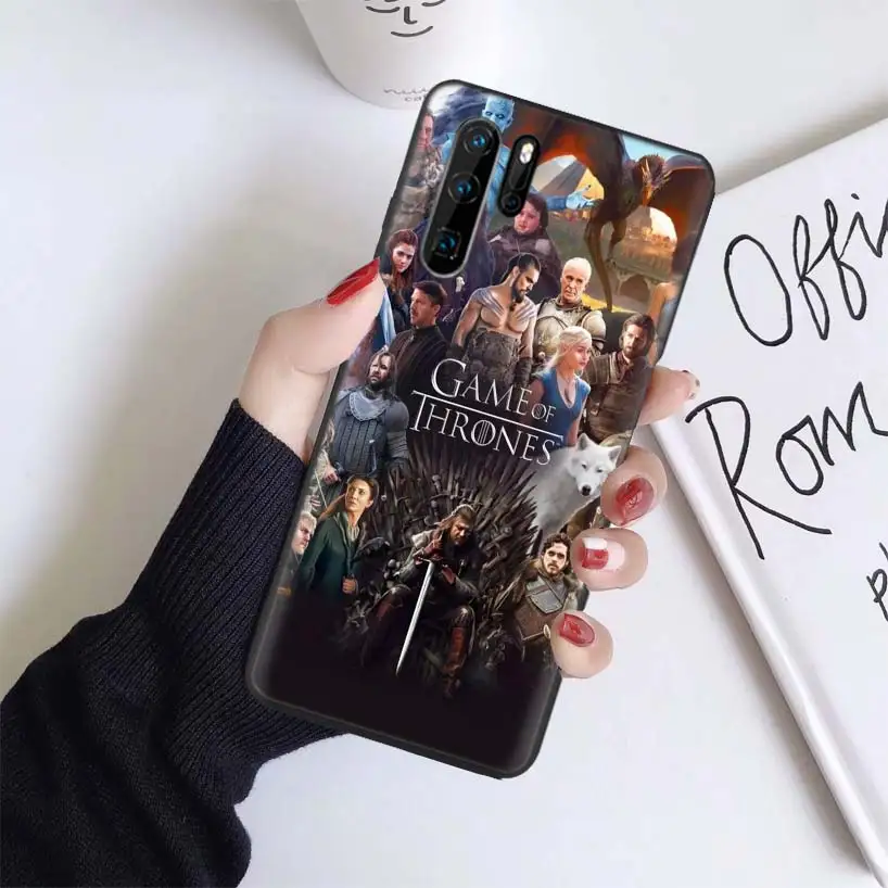 «Игры престолов» черный Coque чехол для huawei mate 30 20 10 P30 P20 P10 Pro Lite P Smart Z мягкий чехол для телефона