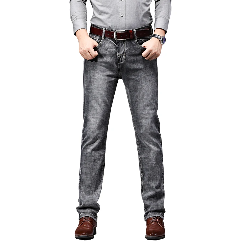 

Men Jeans Classic Retro Stretch Jean for Male Business Casual Denim Pants Long Trousers SIZE 28-40 2020 New Spring Autumn