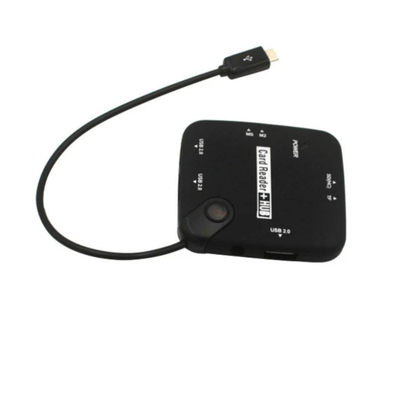 3 порта USB 2,0 концентратор OTG usb-хаб к Micro USB SD TF кард-ридер для Android телефон ноутбук Поддержка горячей замены