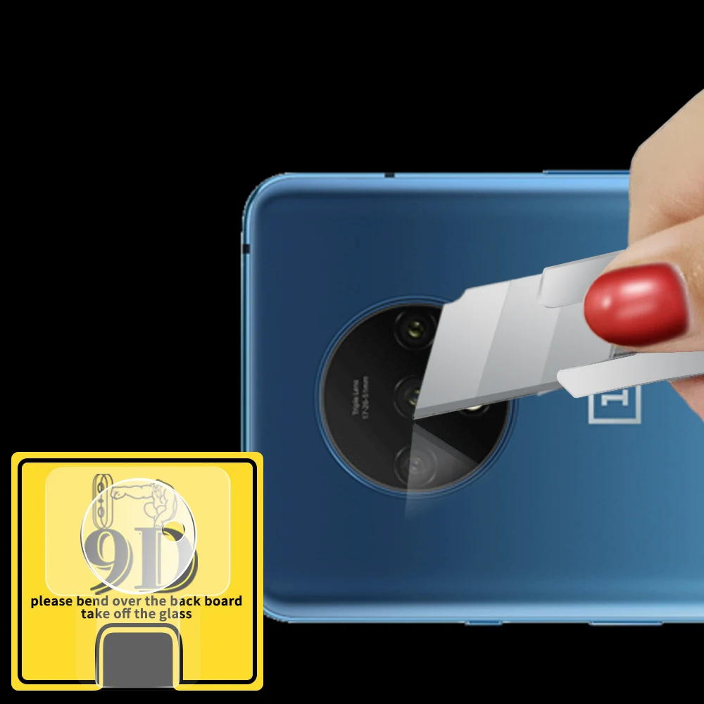 2 шт. задняя камера объектив Защитная пленка для OnePlus 7T Pro задняя камера Объектив Закаленное стекло пленка