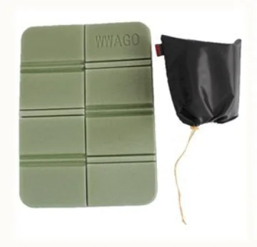 Army Green with bag 1 Set Portable Camping Picnic Beach Mats 38.5*27.5*8CM Cushion Folding Foam with Square Oxford Bag Waterproof Odorless Mat - Цвет: Army Green with bag