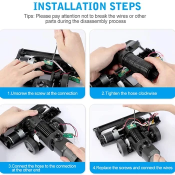 

2pcs Hose For VAX BLADE 24V 32V Floor Head Tool Stick Cordless Replace