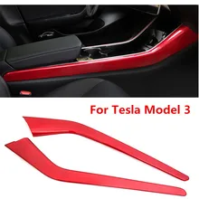 Для Tesla модель 3 Центральная управляющая чашка боковое Украшение Наклейка s модифицированный интерьер Защитная Наклейка s Автомобильная наклейка для внутреннего интерьера