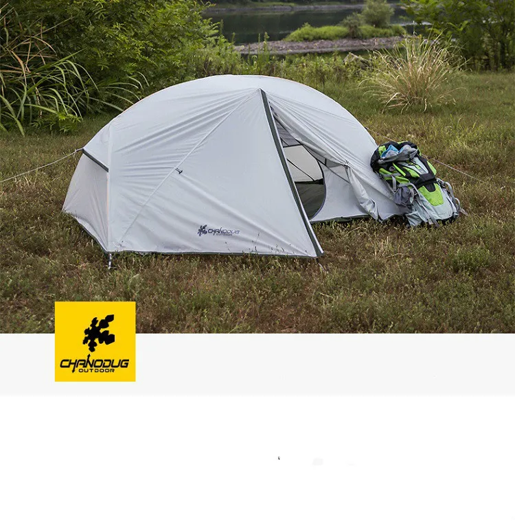 CHANODUG открытый для мужчин и женщин riot rain кемпинг палатка оксфордская ткань 15D силиконовая легкая походная двойная палатка 1,8 кг