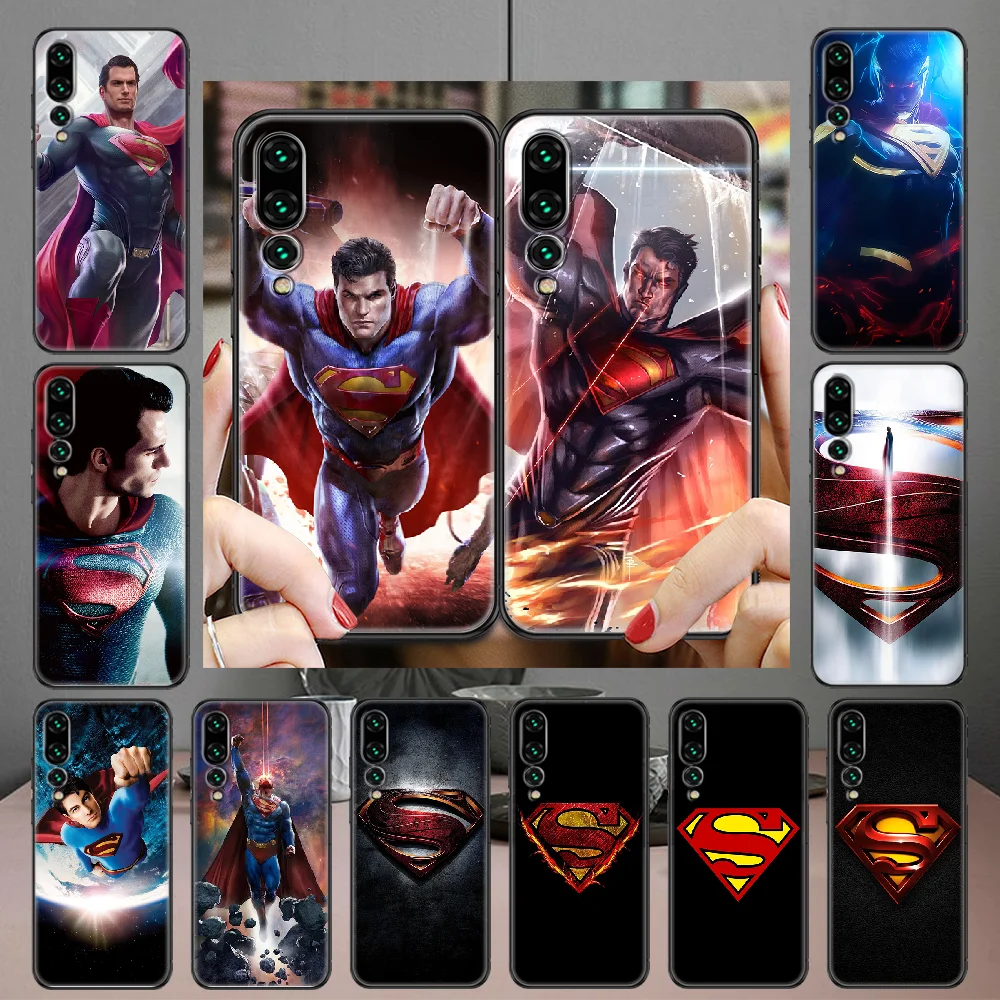 Чехол для телефона с суперменом DC Comics Huawei P Mate P10 P20 P30 P40 10 20 Smart Z Pro Lite 2019 черный