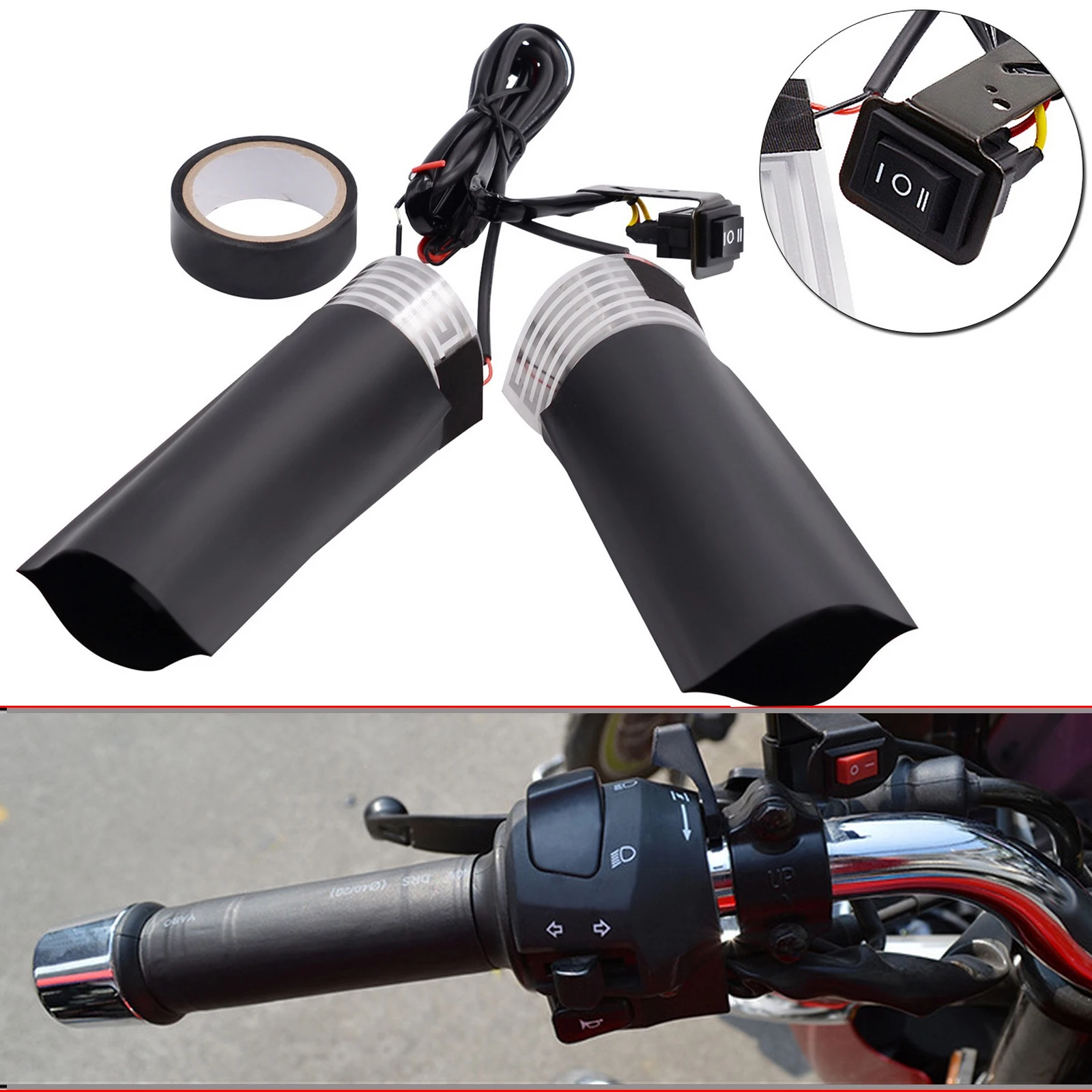 Heated Hand Grips Motorcycles | Motorcycle Heated Handgrip Handle