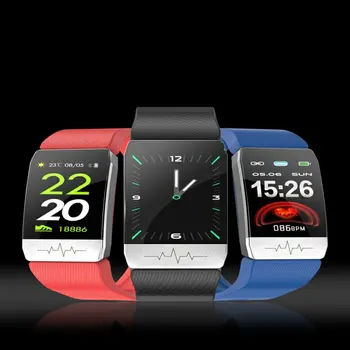 

T1 Infrared Probe Body Temperature Detection Smart Watch Heart Rate Test Wristband Fitness Tracker Smart Bracelet LED English