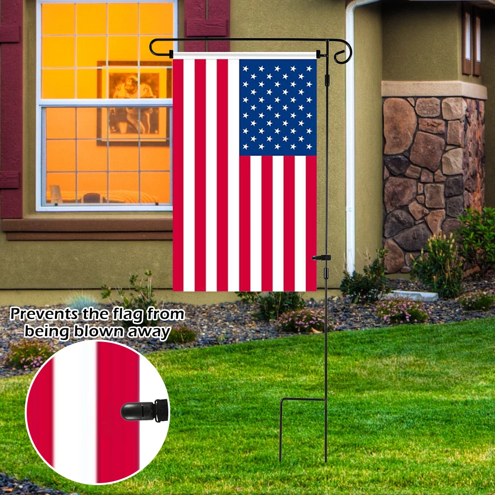 Garden Flag Pole Outdoor Yard Flags Stand Holder Banner Bracket Stoppers Flag Post Flagpole Holiday Theme New Arrival