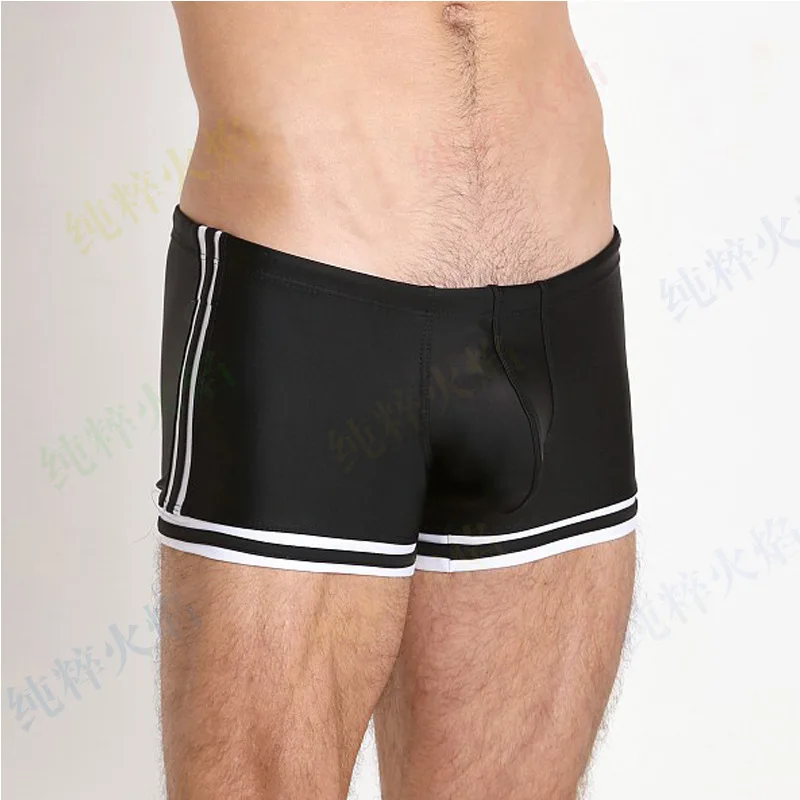 

Europe And America Business Boxer Shorts Men Summer New Style Swimming Shorts Fashion Solid Color Plus-sized Swimming Trunks
