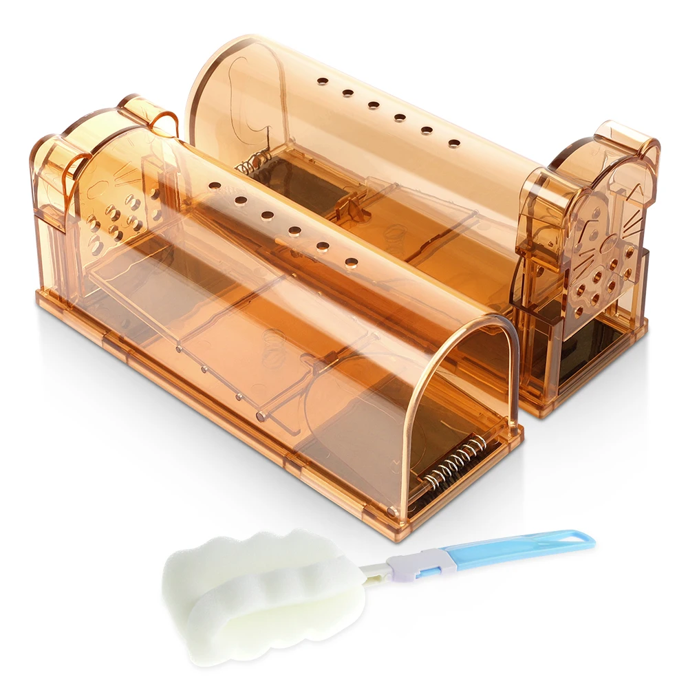 2pcs Reusable Convenient Effective Mice Catcher Mousetrap Rat Trap Prop Pest Rodent Tools Catching
