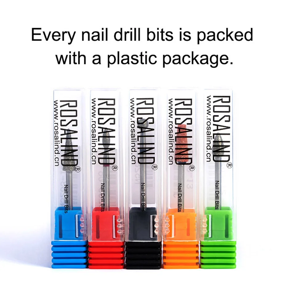 ROSALIND Electric Manicure Grinding Nail Drill Bit Machine Accessories Nail Art Tool Nail Files Nail Drill Bit For Pedicure Nail