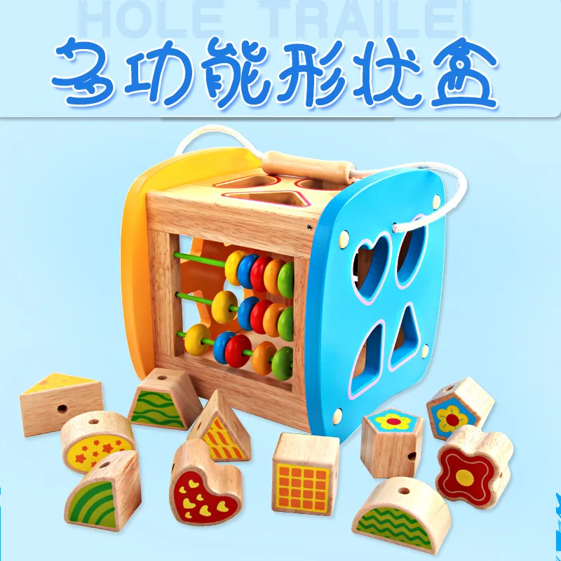 

Multi-functional Line-shape Box Children Geometric Shapes Understanding Early Learning Kindergarten Baby Toy Matching Beaded Bra